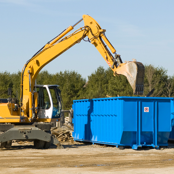 can i choose the location where the residential dumpster will be placed in Bowden West Virginia